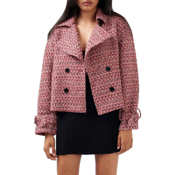 Jackets & Blazers - NWT! Belle & Bloom Power Over Me Tweed Jacket in Red Size Medium